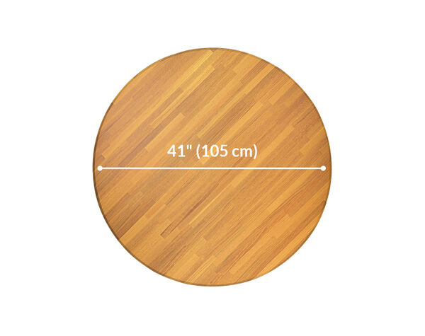 standing round table is forty one inches wide